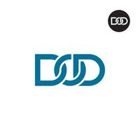 Letter DOD Monogram Logo Design vector