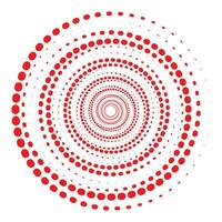 simple abstract red color polka dot pattern vector