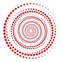 simple abstract red color polka dot pattern vector