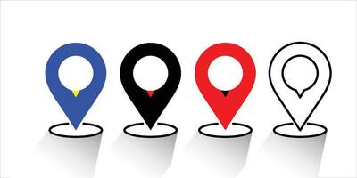 Location pin. Search Bar and GPS Pointer Marker Icon vector