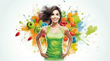 Healthy lifestyle and fitness photo