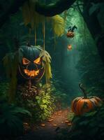 Halloween in jungle photo