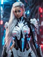 Super Cute Robotic Stylish Girl photo