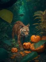 Halloween in jungle photo