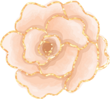 Single rose glitter png