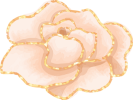 Single rose glitter png