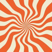 Groovy retro swirl burst, summer and carnival background. Vector backgrounds in trendy retro trippy style. Hippie 60s, 70s style