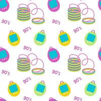 90s elements seamless pattern. old school pattern vector