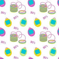 90s elements seamless pattern. old school pattern vector