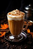 Spicy pumpkin latte photo