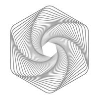 Swirling modern geometric element. Illusion effect spiral background. Tunnel abstract. Design with stroke, lines and flow. 3D tunnel grid vector