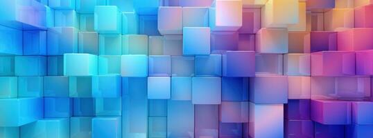 Colorful blocks wallpaper, in the style of pastel toned photo