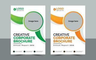 Creative Corporate Brochure Cover Design. vector