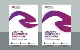 Creative Corporate Brochure Cover. Can Be Adapt. Flyer, Annual Report. vector