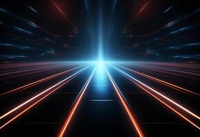 Neon illuminated futuristic backdrop realistic image, ultra hd, high design very detailed photo