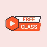 free class button vector