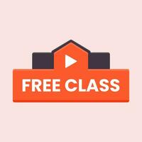 free class button vector