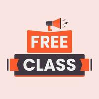 free class button vector