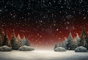 Ai generative Christmas background with negative space realistic image ultra hd high design very detailed photo