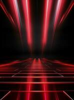 Ai generative Backdrop With Illumination Of Red Spotlights For Flyers realistic image ultra hd high design photo
