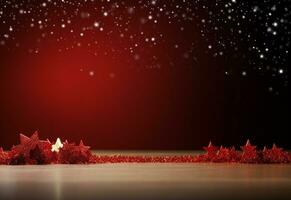 Ai generative Christmas background with negative space realistic image ultra hd high design very detailed photo