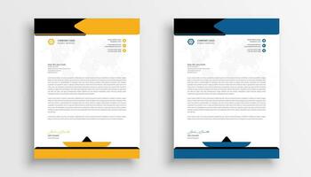 Letterhead template design business letterhead template design vector