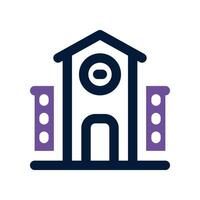 college dual tone icon. vector icon for your website, mobile, presentation, and logo design.