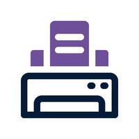 printer dual tone icon. vector icon for your website, mobile, presentation, and logo design.