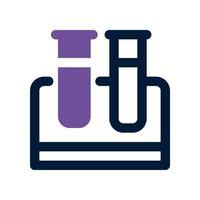 test tube dual tone icon. vector icon for your website, mobile, presentation, and logo design.