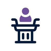 conference dual tone icon. vector icon for your website, mobile, presentation, and logo design.