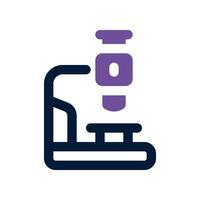 microscope dual tone icon. vector icon for your website, mobile, presentation, and logo design.