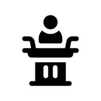 conference solid icon. vector icon for your website, mobile, presentation, and logo design.