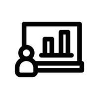 presentation line icon. vector icon for your website, mobile, presentation, and logo design.