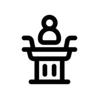 conference line icon. vector icon for your website, mobile, presentation, and logo design.