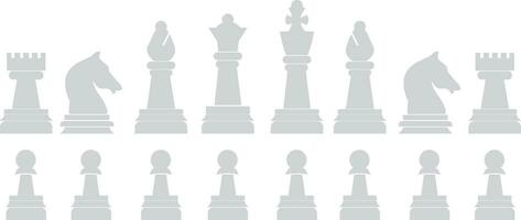 Chess icon set vector illustrations