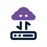 cloud transfer dual tone icon. vector icon for your website, mobile, presentation, and logo design.