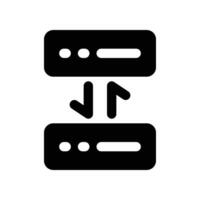server transfer solid icon. vector icon for your website, mobile, presentation, and logo design.
