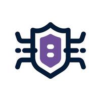 shield dual tone icon. vector icon for your website, mobile, presentation, and logo design.