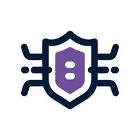 shield dual tone icon. vector icon for your website, mobile, presentation, and logo design.