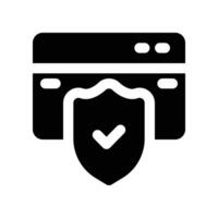 web protection solid icon. vector icon for your website, mobile, presentation, and logo design.