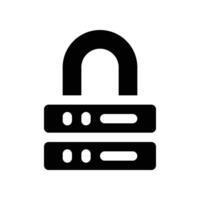 lock solid icon. vector icon for your website, mobile, presentation, and logo design.