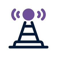 antenna dual tone icon. vector icon for your website, mobile, presentation, and logo design.