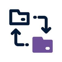 folder share dual tone icon. vector icon for your website, mobile, presentation, and logo design.