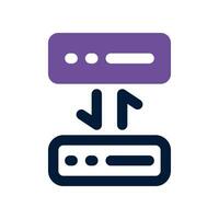 server transfer dual tone icon. vector icon for your website, mobile, presentation, and logo design.