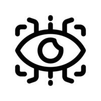 eye scan line icon. vector icon for your website, mobile, presentation, and logo design.