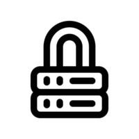 lock line icon. vector icon for your website, mobile, presentation, and logo design.