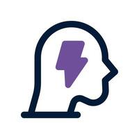 power mind dual tone icon. vector icon for your website, mobile, presentation, and logo design.