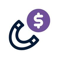 money attraction dual tone icon. vector icon for your website, mobile, presentation, and logo design.