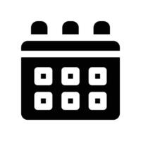 calendar solid icon. vector icon for your website, mobile, presentation, and logo design.