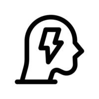 power mind line icon. vector icon for your website, mobile, presentation, and logo design.